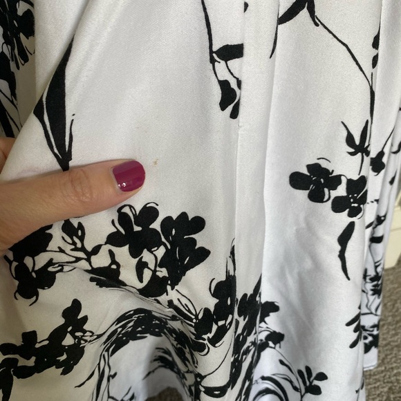 Grace Karin White Black Floral Dress - Picture 7 of 9